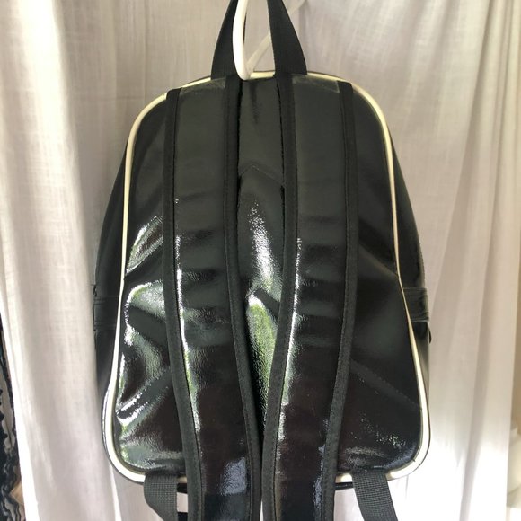 Adidas Black Glossy Mini Backpack - Picture 2 of 4